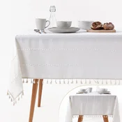 Homestar Namizna prt EASY CARE 140x180 cm, bela s cofki