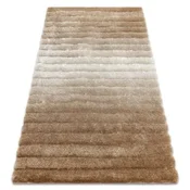 eoshop Moderna preproga FLIM 007-B2 shaggy, Črte - Strukturna bež ( - Velikost: 80x150 cm)