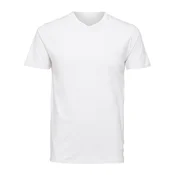 SELECTED HOMME Majica V-NECK TEE B NOOS, bela