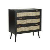 Komoda Berwyn 149 Beige, Črna, S predali, 80x80x40cm