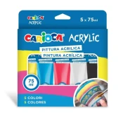 Akrilna barvna set 5x75ml - Carioca