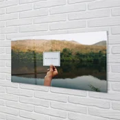 tulup.si Zidna obloga za kuhinju Panorama z napisi 140x70 cm