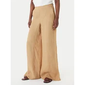 Marella Palazzo hlače Ottelia 2613131062 Bež Wide Leg