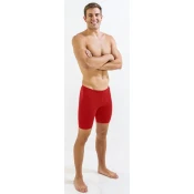 Mens swimsuit finis jammer solid red 26