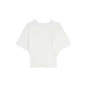 Bershka Majica Efecto Corse off-bela