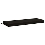 Vidaxl Blazina za klop SOEST 100% poliester Črna 100 x 40 x 8 cm