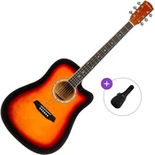 Pasadena PDC-10 Basic SET Vintage Sunburst Akusticna gitara