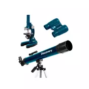 Teleskop Discovery + mikroskop + daljnogled skupaj z darilno knjigo