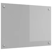Kuhinjski zid Svijetlo siva 70 x 50 cm Staklo otporno na udarce
