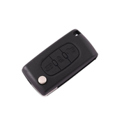 CAR 888 ACCESSORIES Kucište oklop kljuca 3 dugmeta za Hu83/Ce0532 Peugeot/Citroen crno