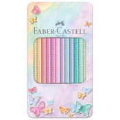 BARVE LESENE 12BARV METALNA ŠKATLA SPARKLE PASTEL FABER-CASTELL 201910