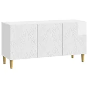 Vidaxl TV omarica 99 x 34,5 x 50 cm Bela visok sijaj Inženirski les