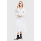 Bombažna obleka AllSaints AVIANA BRODERIE DRES