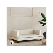 Krevet za pse krem 80 x 45 x 30 cm baršunasti