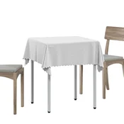 vidaXL Klobučevina za mizo 5 kos Kvadrat Bela 110 x 110 cm