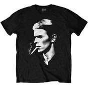 David Bowie Majica Smoke Unisex Black L