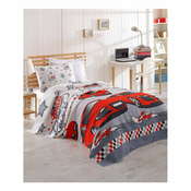 Dječji pamučni prekrivač za krevet Eponj Home Cars, 160 x 235 cm