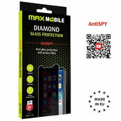 MaxMobile zaštitno staklo za iPhone 16 DIAMOND 2.5D AntiSPY FULL COVER