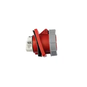 PCE Kotna vtičnica 63A 5P 400V /100x112/ rdeča IP67 POWER TWIST 435-6