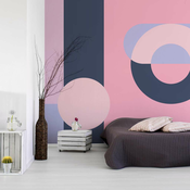 Foto tapeta - Geometric Wreath (Violet) 200x140