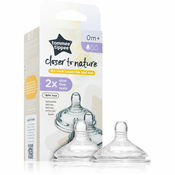 Tommee Tippee C2N Closer to Nature Teat sisac za bocicu Slow Flow 0m+ 2 kom