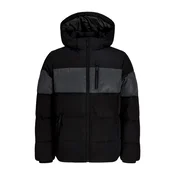 Jack & Jones Junior Zimska jakna JJEBecks temno siva/črna