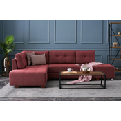 Atelier del Sofa ugaona garnitura Manama Corner Sofa Bed Left, Claret Red