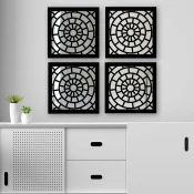 Wallity Set ogledala SYH1168116865, Crni