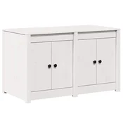 Vidaxl Kuhinjski element MEPPEL Bela 106 x 55 x 64 cm Trden borov les