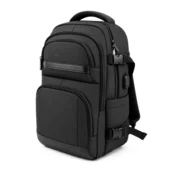 WOZINSKY Potovalni nahrbtnik za letalo z žepom za prenosnik 20l 40x20x25 cm - črn