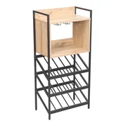 Homestar Stojalo za vino HANNES 51x30x108 cm rustikalno