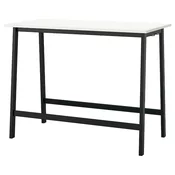 MITTZON Konferencijski sto, bela/crna, 140x68x105 cm
