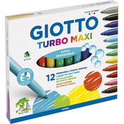 Flomaster šolski giotto 1/12 maxi debeli VSE ZA ŠOLO