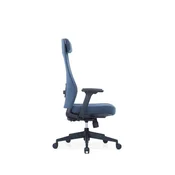 UP Ergonomski pisarniški stol Ankara Črna, Modro blago