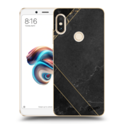 Silikonska prozirna maskica za Xiaomi Redmi Note 5 Global - Black tile