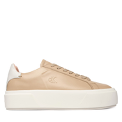 Superge Calvin Klein Flatform Lace Up Lth YW0YW01928 Bež