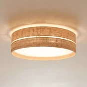 TK Lighting Stropna svetilka Calma, bež, rafata, O 60 cm, E27 - Dnevna soba/jedilnica - bež, bela - Razno