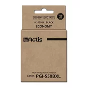 slomart črnilo actis kc-550bk (nadomestno črnilo canon pgi-550bk; standardno; 23 ml; črno)
