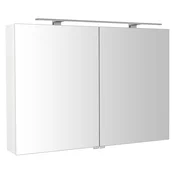 RIWA ogledalna omarica z lučko LED, 101x70x17cm, bela sijajna - Bela - 101x70x17 cm - Sapho - RIWA CABINET WITH MIRROR - 24 - MDF/laminat - 1010 - 700 - 170 - IP44 - 791 - 10 - LED - 14