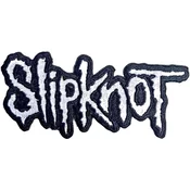 Slipknot Cut-Out Logo Black Border Iron-On Patch Black