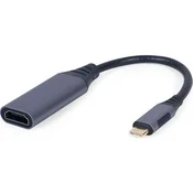 Gembird USB Type-C to HDMI display adapter, space grey | A-USB3C-HDMI-01