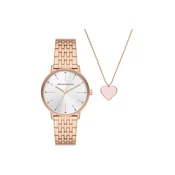 Ura in ogrlice Armani Exchange zlata barva