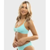 SIROKO IBZ Cala Water Green bikini zgornji del | Bralette udobje v trendovski frotirasti tkanini! | Po naročilu (dobava 7 do 14 dni)!