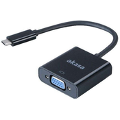 USB 3.1 Type C VGA/D-Sub transformator Crno 15cm AK-CBCA03-15BK