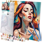 Massido Massido Painting by Numbers Kit - Portrait of a Woman 40x50 cm, (21738664)