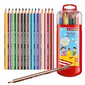 STABILO StabiloTrio debele barvice, komplet 15 barv, blister