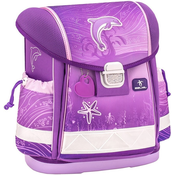 Školski ruksak-kutija Belmil - Dolphin Purple, s tvrdim dnom i 1 pretincem