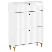 vidaXL Omara za čevlje ALKMAAR 78 x 24 x 103 cm Inženirski les