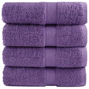 Vidaxl Premium brisače za pranje SOLUND 4 kosi vijolične 30x30 cm 600 g/m2