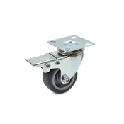 Vrtljivo kolo za voziček z zavoro PP/TPR 50x20mm 15933_1